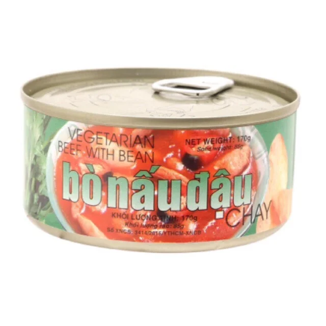 100% Best Quality Vegetarian Beef With Bean 170g FMCG products with Low price from Viet Nam