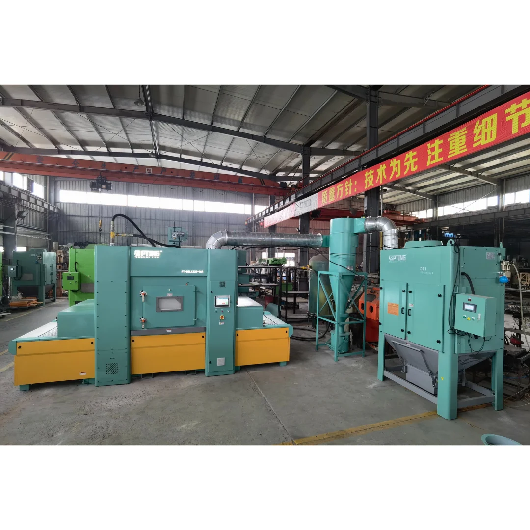 Hot Selling Effective Processing Width 1.2m PT-DXL-0625-16A Metal/Coil Industrial SandBlasting System Equipment From Singapore