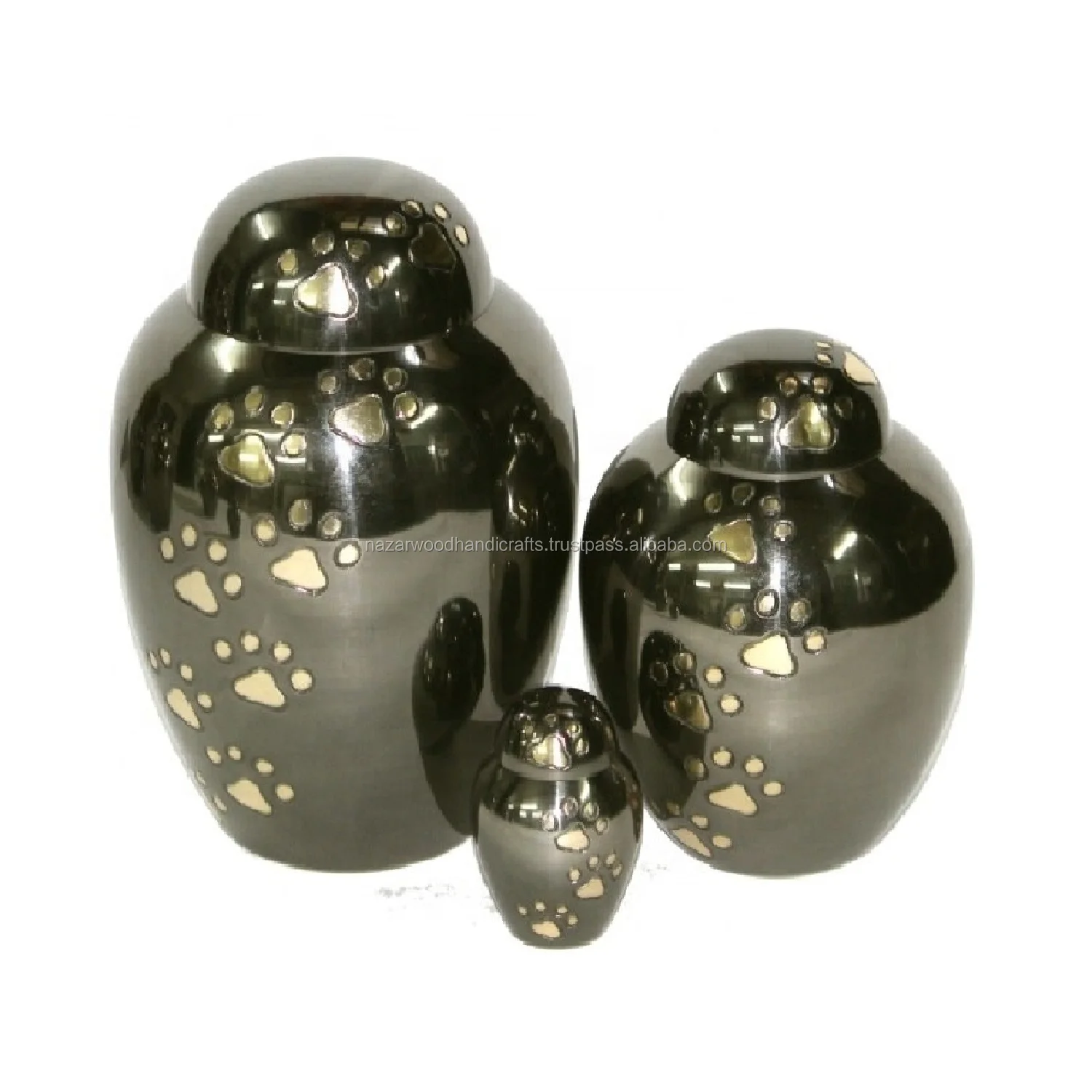 Unique Design Brass Pet Cremation Urns Wholesale Urns For Cat and Dog Ashes Pet Memorial Urns At Low Price
