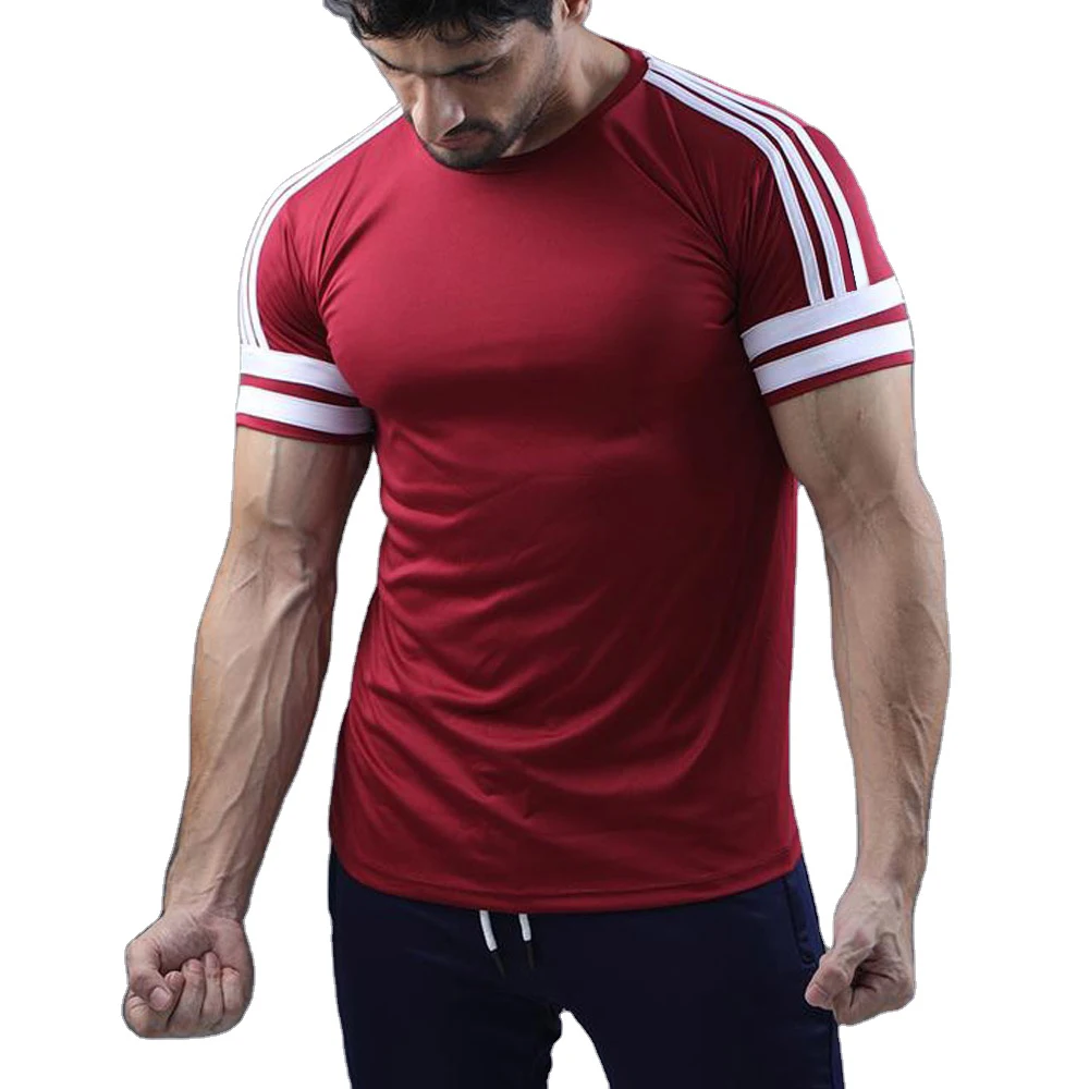 Wholesale Best Product Men Plain T Shirts Basic Tee Shirt V Shaped Neck/Muscle Fit 2021