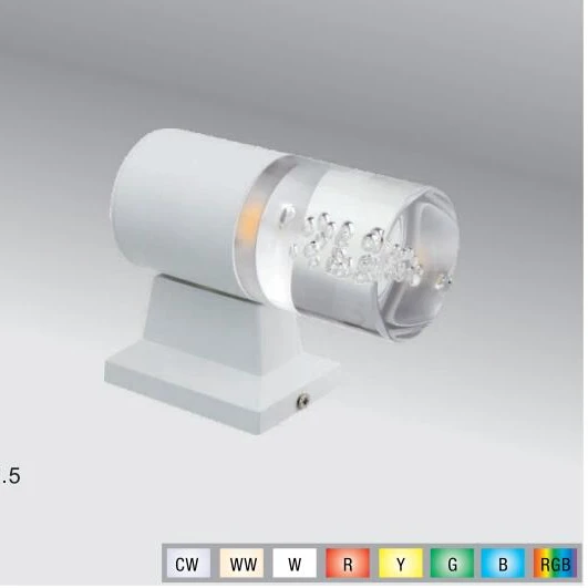 High Quality Indoor Outdoor Lighting Garden Lights Old LED Wall Lamps / Aluminum Mounted 5W LED Wall Light