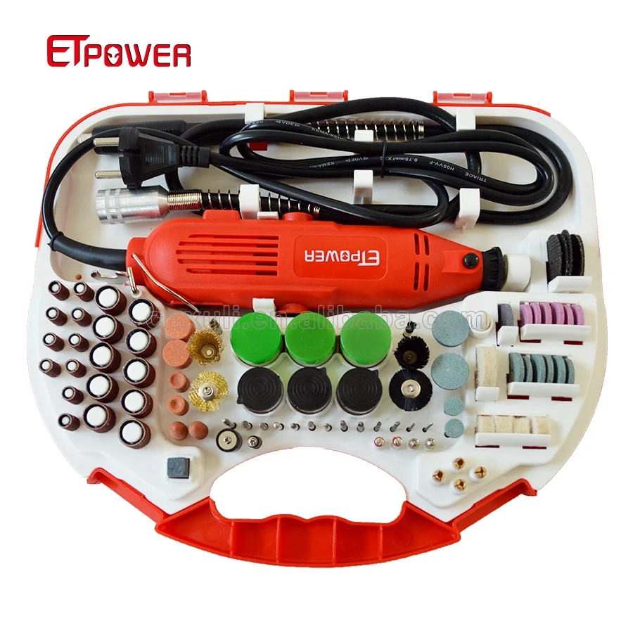 ETpower Engraving Tool Grinding Polishing Rotary Tool Kits 180W 6 Speed Die Electric Grinder Set