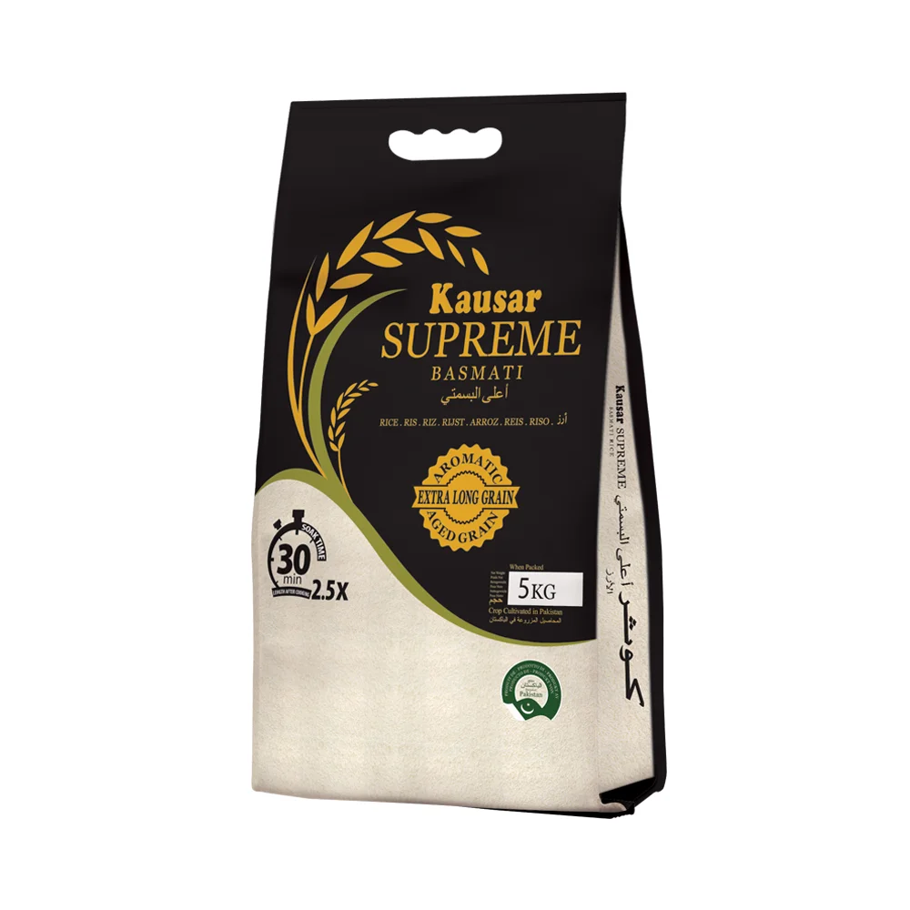 
Kausar SUPREME Basmati Rice 5KG Aromatic Aged Grains 