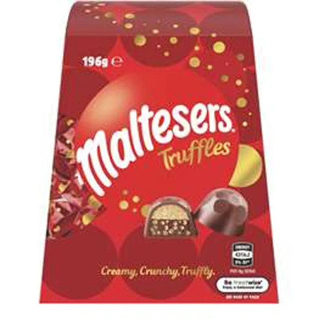 Подарочная коробка с шоколадными трюфелями, 196 г, солодовый мяч из Австралии