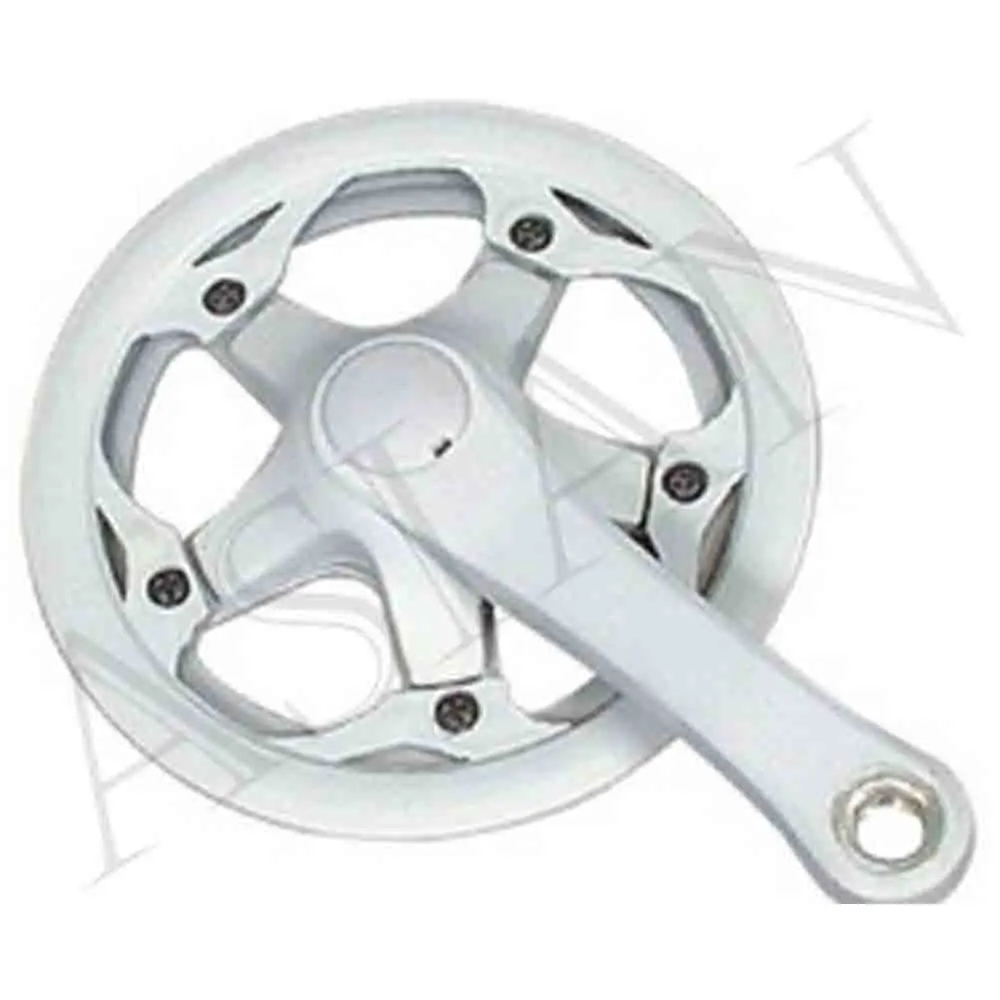 STEEL WITH PVC GUARD AND PLASTIFIED  COTTERLESS  BICYCLE CHAIN WHEEL  & CRANK  SIZE - 44 T X 170 MM
