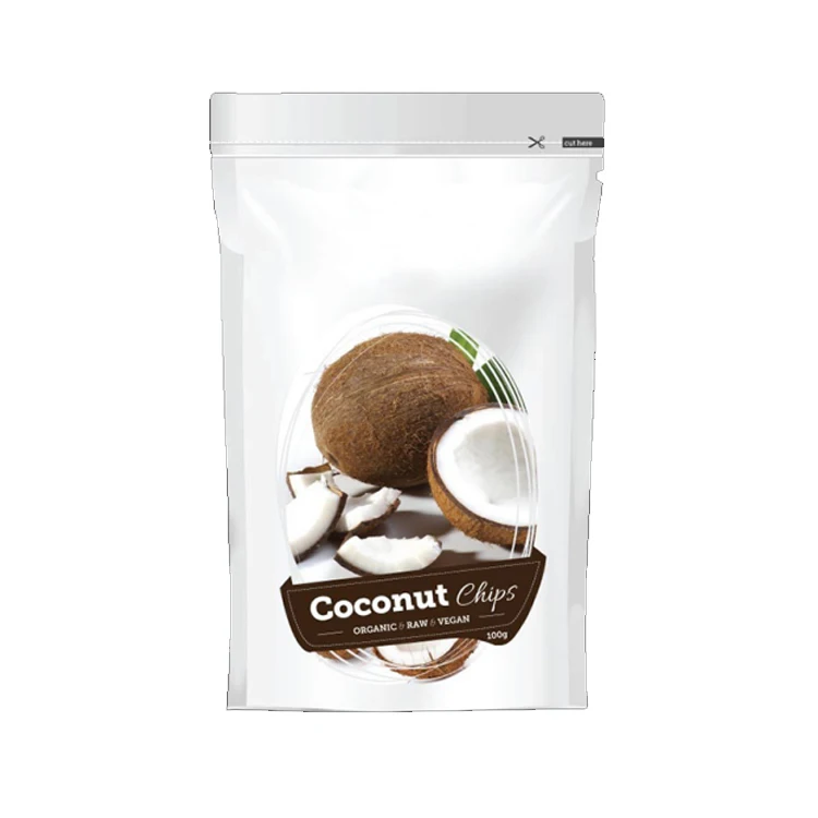 Made in Germany Private Label Fruit & Vegetable Snacks Bio Coconut Chips Available in 100g Packaging
