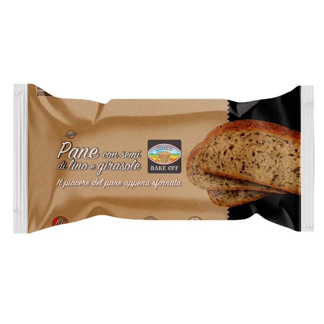 Made In Italy Par Baked Wheat Flour Linseed Sunflower Seeds Frozen Sliced Bread For Supplier