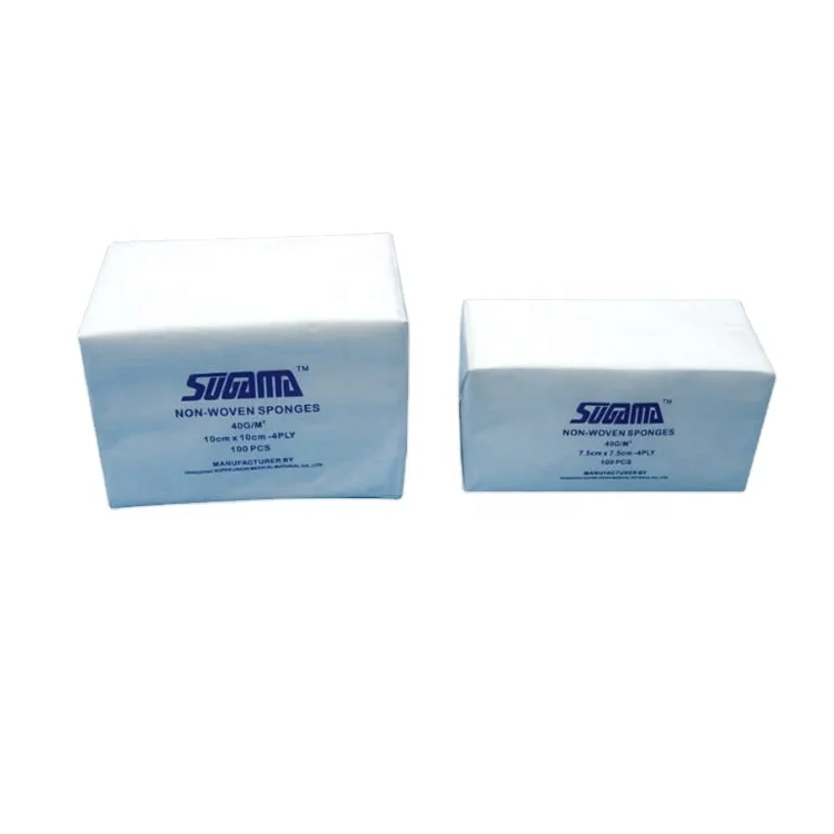 Не стерильный марлевый тампон 10x10 складной с x-ray