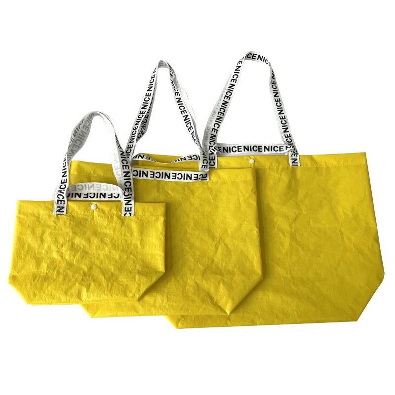 New custom Vietnam large fabric shopping pp lamination PE woven bag with logos