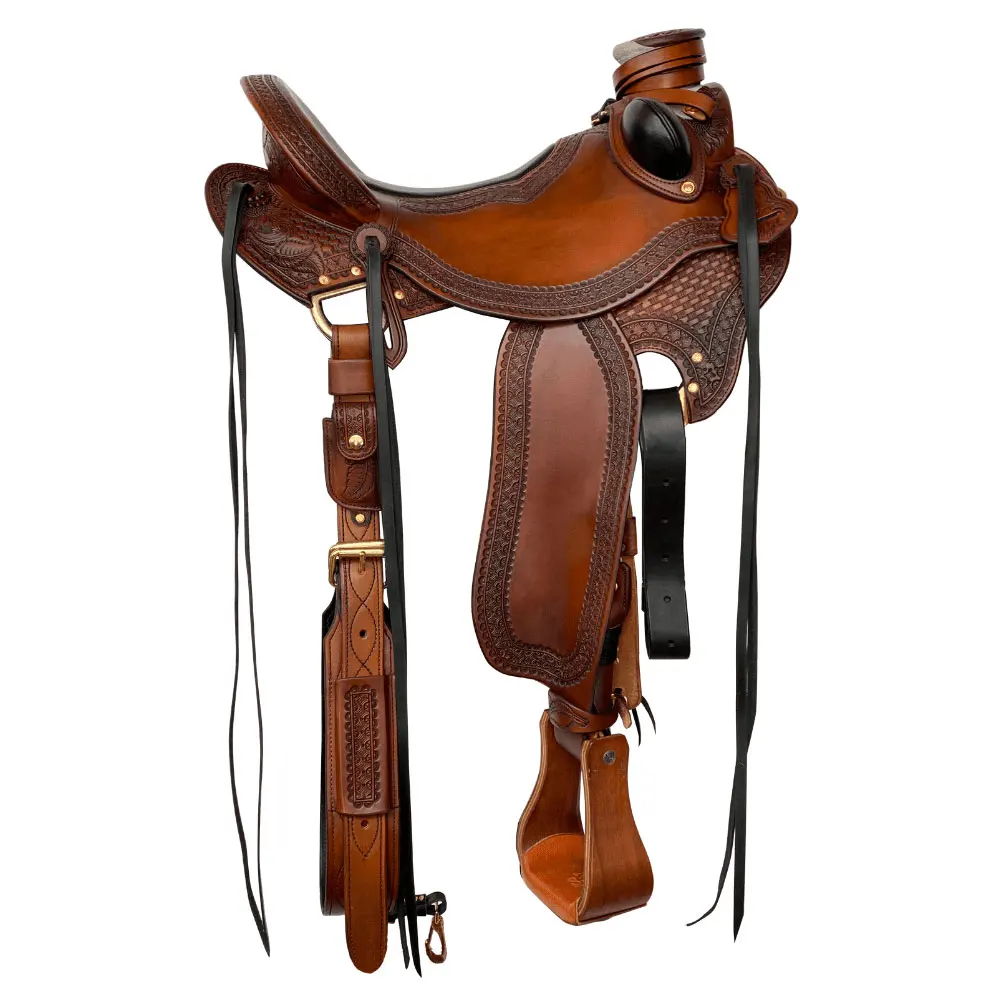 High Quality New Design 100% Leather Horse Saddle at Low Price