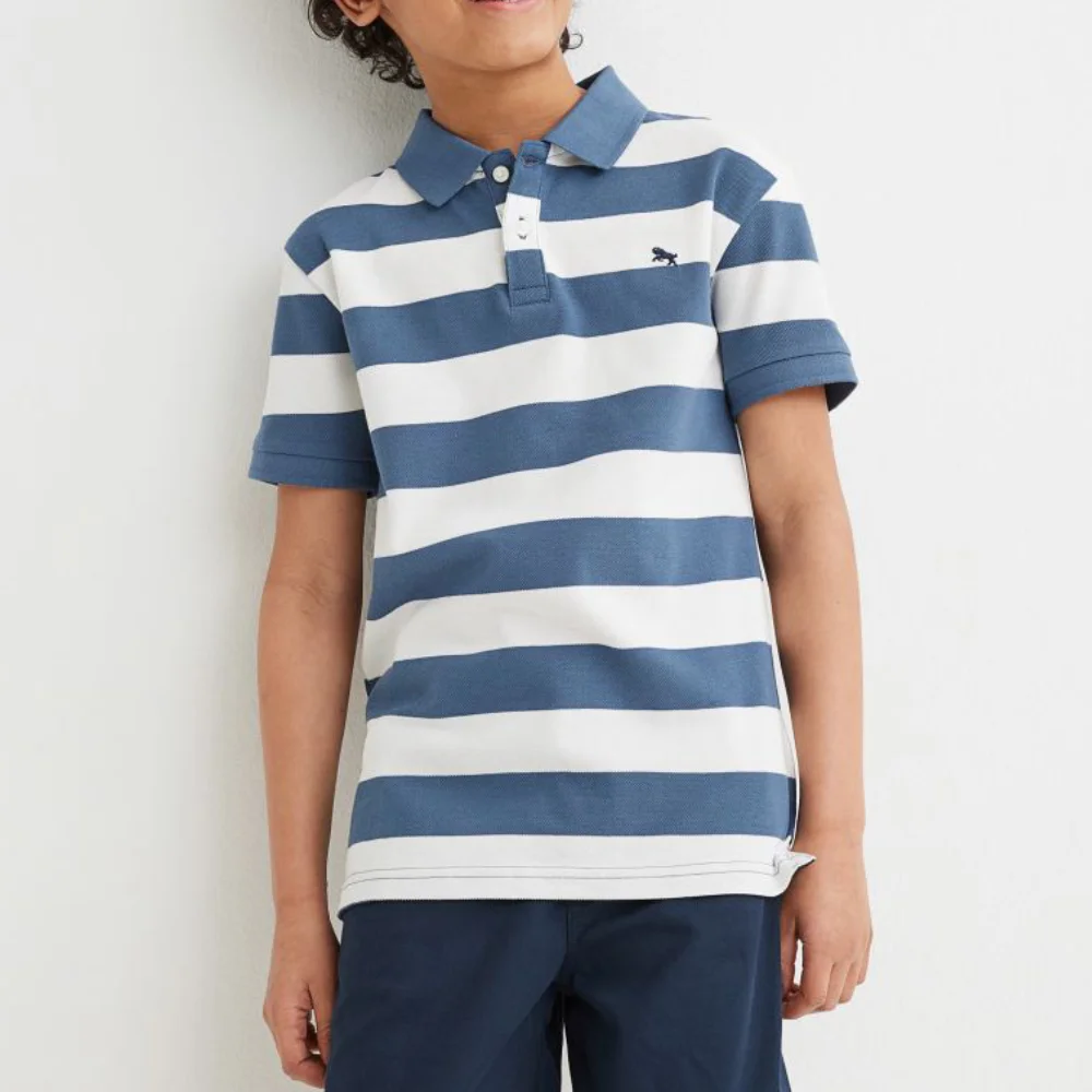 Wholesale Skin Friendly Cotton Baby Boys Polo Shirt Fashion Kids Clothing Plain Children t Shirt Made