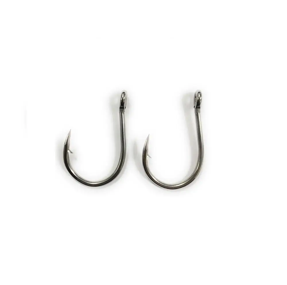 Multi sizes single stainless steel fish hooks
