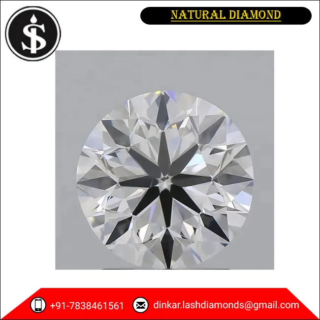Round Brilliant Cut 0.50 Carat to 3 Carat White Loose Real Natural Diamond