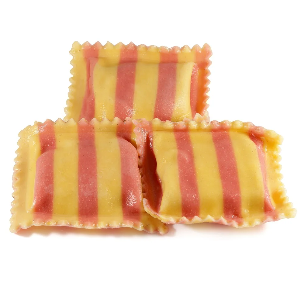 Striped Rock Crab & Shrimp Ravioli Tomato & Egg Dough Fresh Flavor