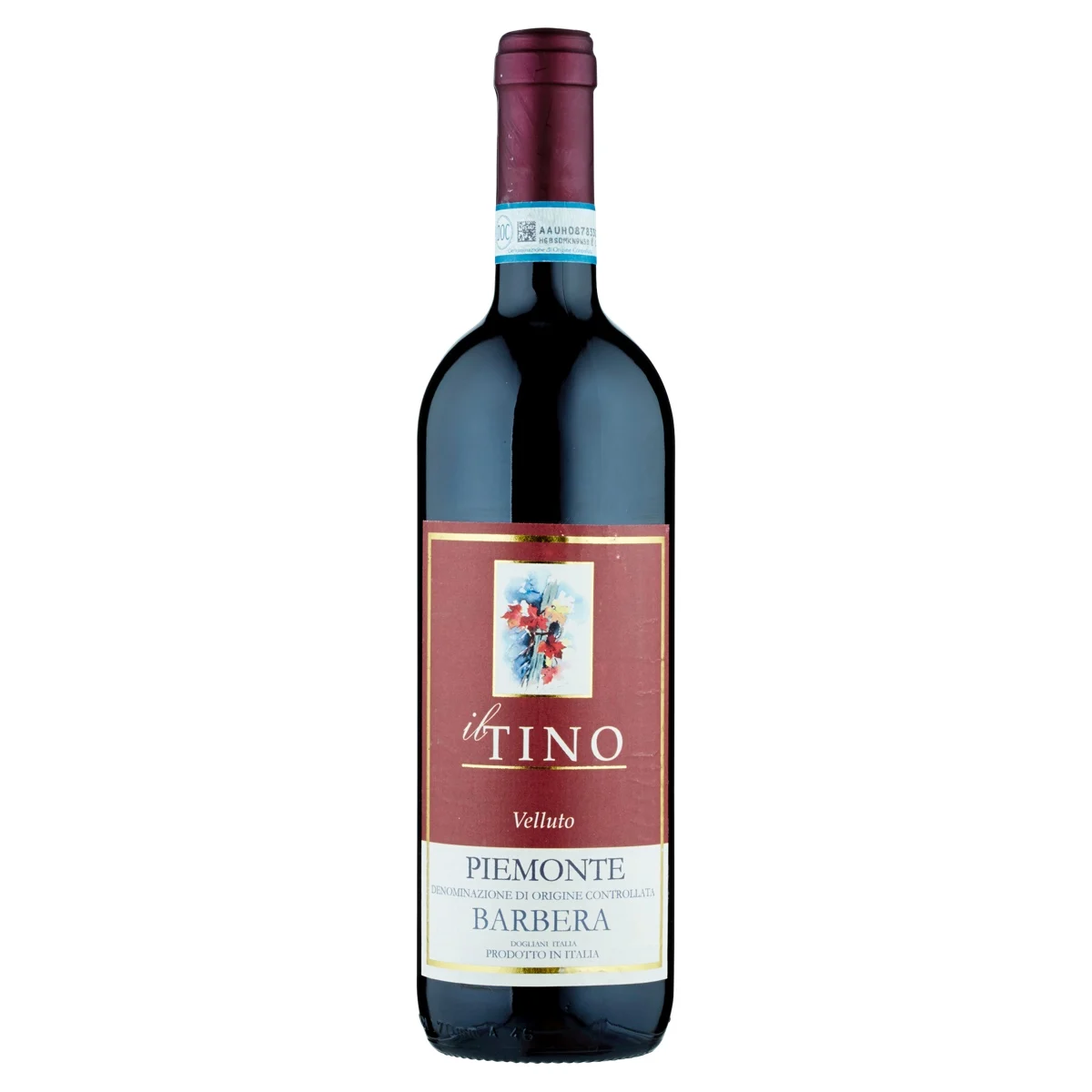 Итальянское красное вино DOC Piemonte Barber «Velluto Il Tino» DOP от Piemonte 750 мл