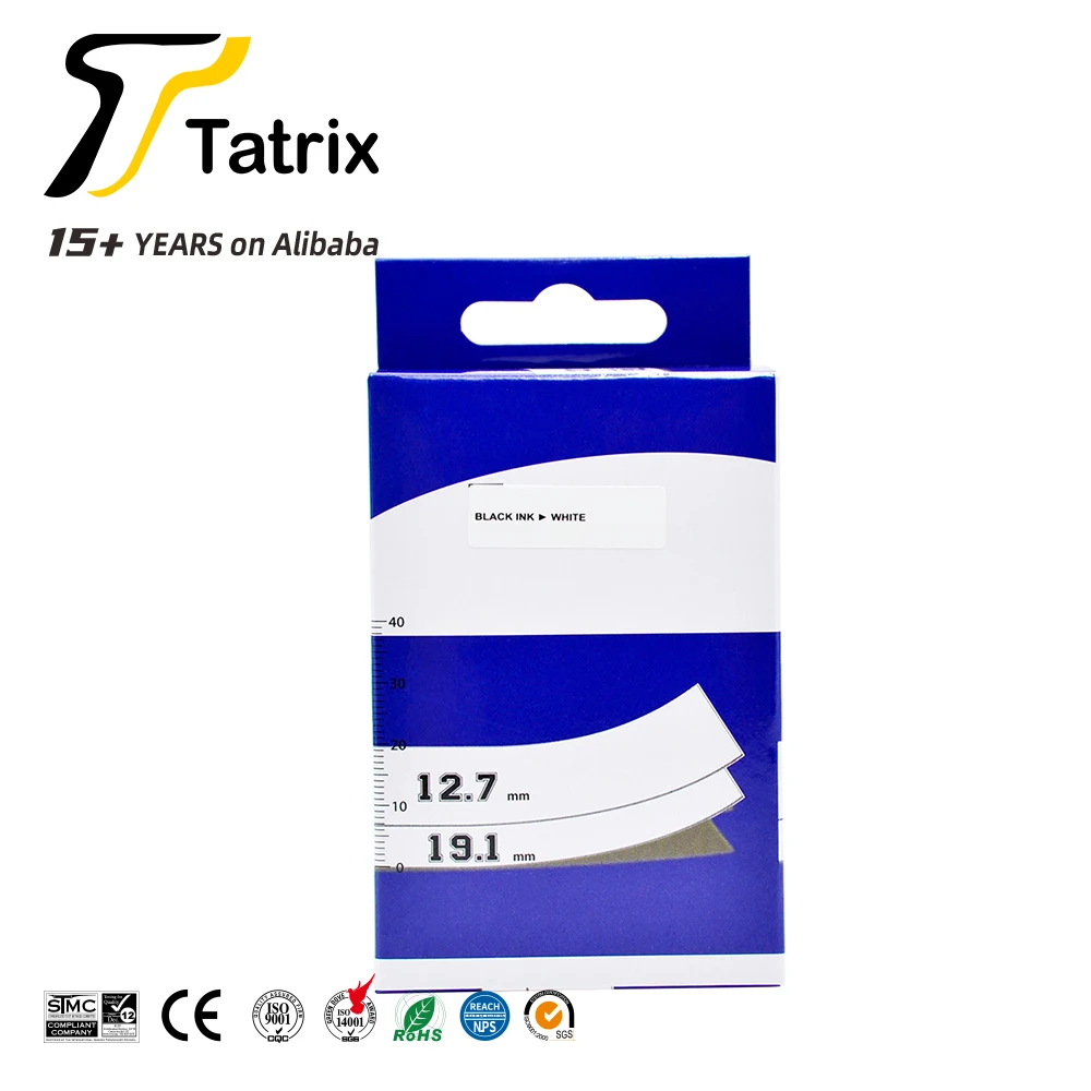 Tatrix RTS 375 742 M21 Совместимость M21-375-7425 для Brady запечатанных лент черная и белая этикетки BOPP ленты BMP21 плюс
