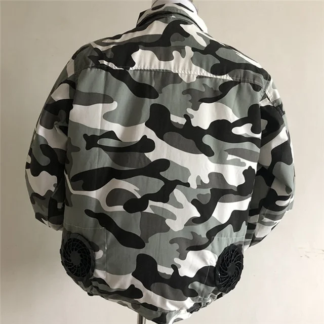 Camouflage Color 7.4v battery with fan summer cooling fan jacket
