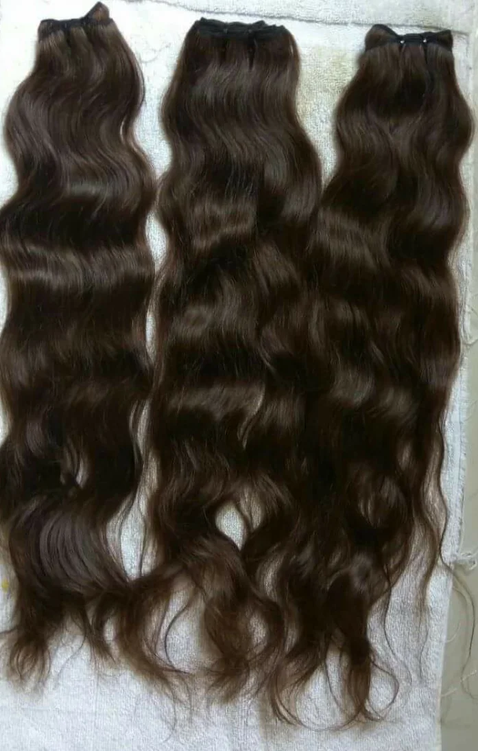 Temple Raw Hair Unprocessed Human Natural Hair Extensions Strong Weft Very Thick And Healthy Ends At Wholesale Factory Price
