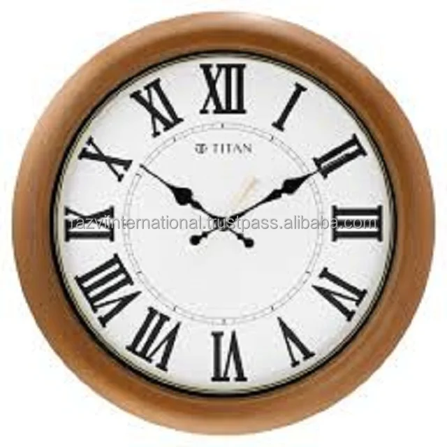 12 Inch Wooden Frame Classical Metal Wall Clock