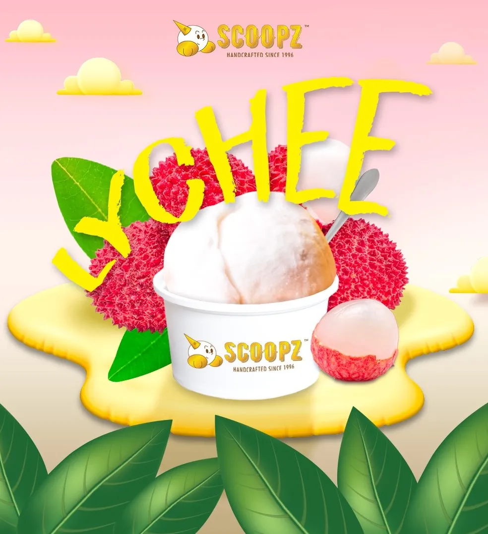 Cheap Price Refreshing Fragrant Fruity Sweet 3.5oz Cup Lychee Sorbet Ice Cream with No Artificial Colouring Made in Singapore