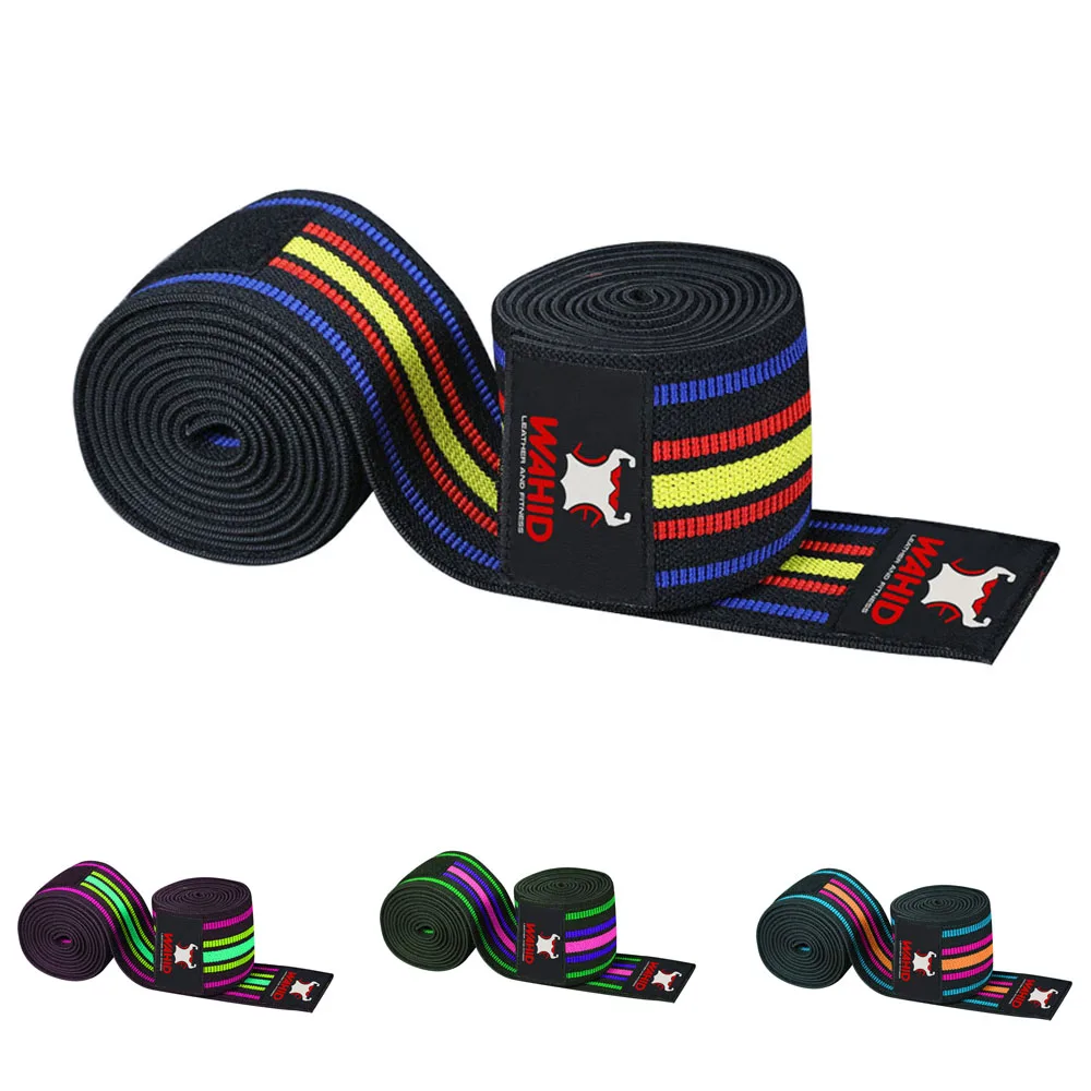 Improve Technique Stability Best Selling Knee Wraps with Straps for Cross Training WODs Compression & Elastic Support
