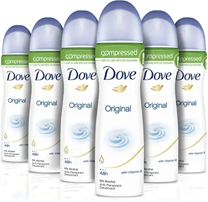 Мягкий антиперспирантный дезодорант-спрей из хлопка Dove 48 часов защиты 150 мл