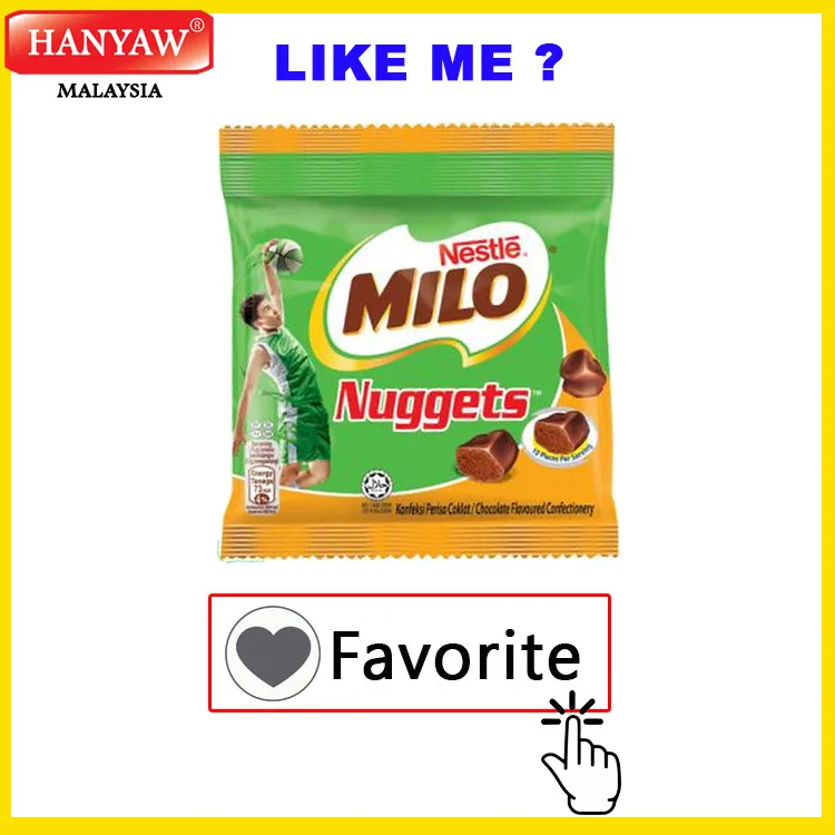 [Малайзия] Быстрая доставка + сертифицированные Халяльные самородки Milo (30X36 г/коробка)