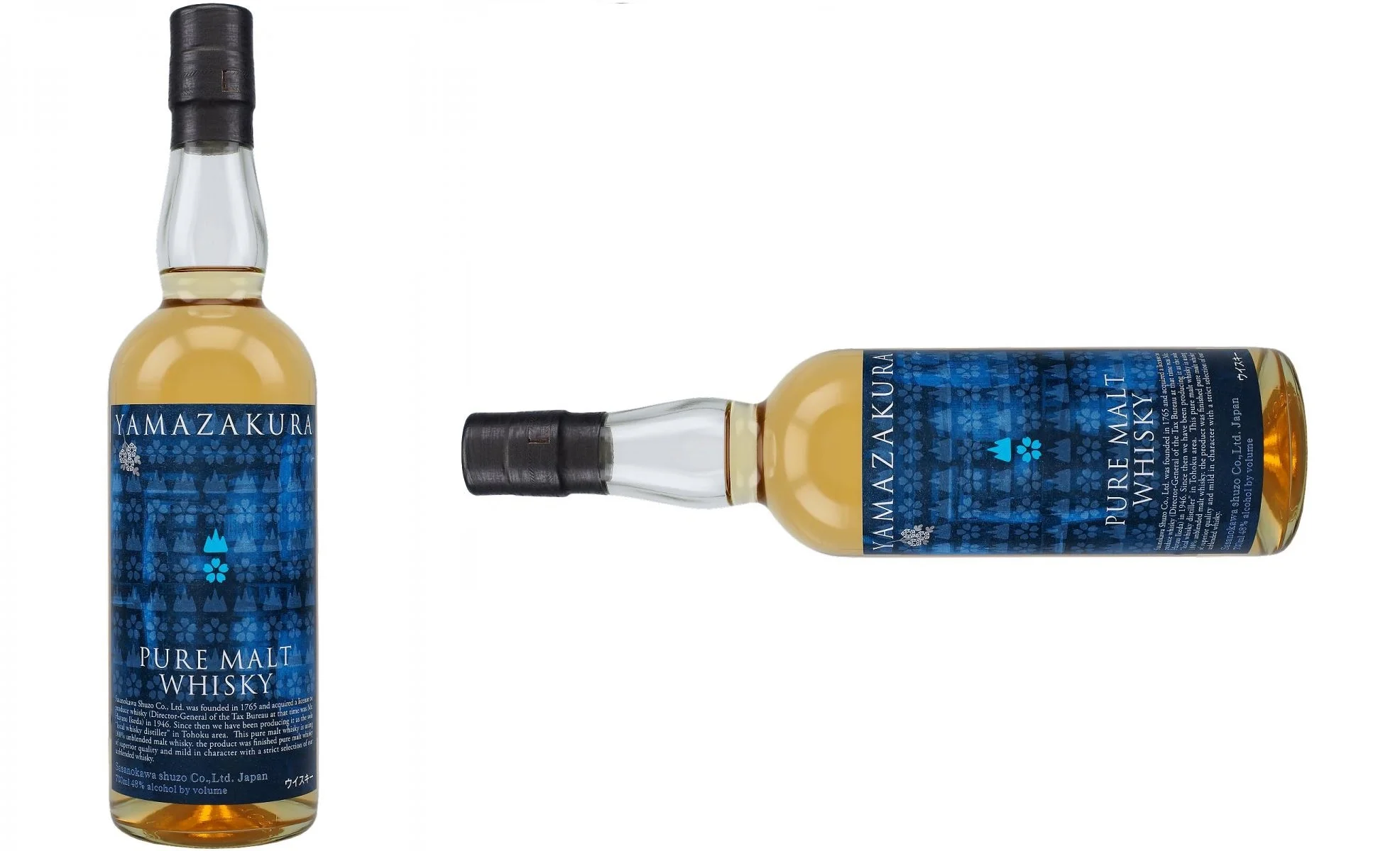 Single Malt Alcohol Beverages Distilled Premium Quality Bottle Packaging Yamazakura Pure Malt 700ml Whisky From Japan