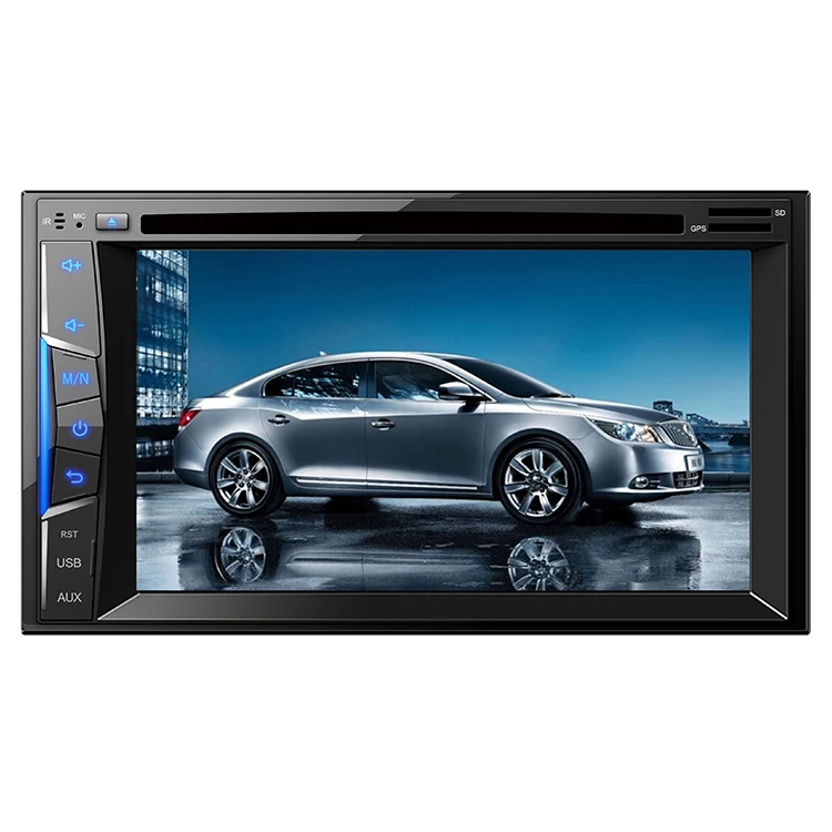 Car 2 DIN 6.2 Inch Audio In Dash Touch Screen Car monitor Car Audio Stereo double din MP3 MP5 DVD Player USB Support