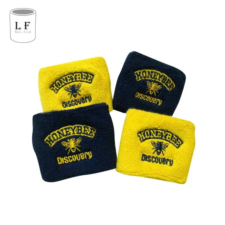 
Embroidery Sport terry wristband sweatband 