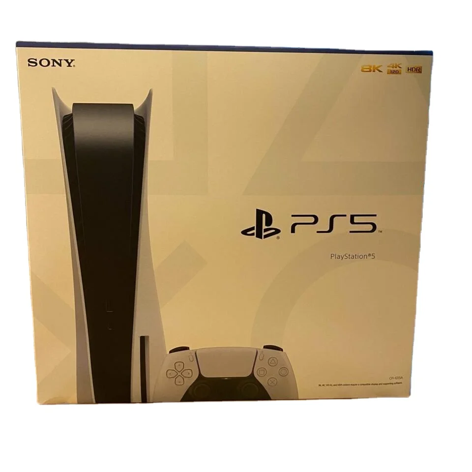 Best Discount For New Sony PlayStation 5 Digital Edition PS5 Console Disk Version Standard Blu Ray with 5 Free Games and 2 Cont