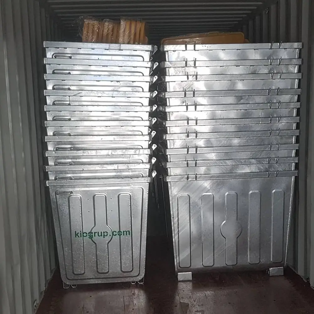 metal Waste bin garbage bin 1100 liter