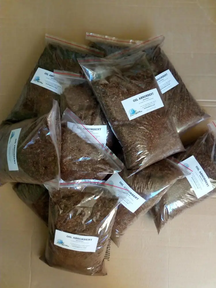 Peat moss ARCTIC absorbent for oil spill response