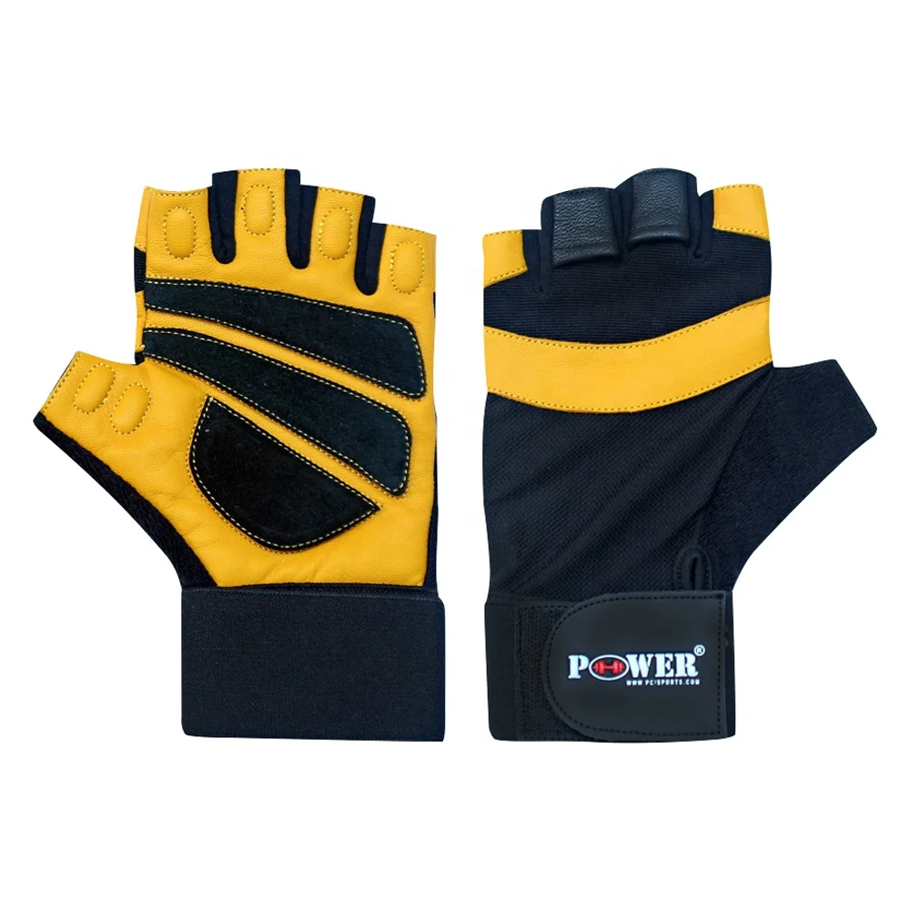 
High Quality Half Finger Gym Gloves For Fitness Weightlifting | Goatskin Leather Exercise Training Gloves For Sale 