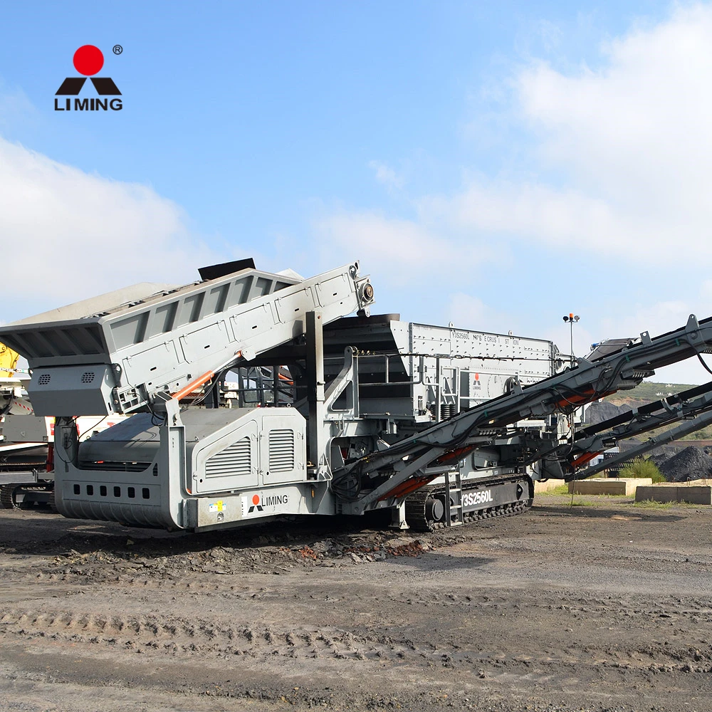 track stone jaw crusher iron ore limestone mobile crushers machine and screening plant 250 tph new with good price