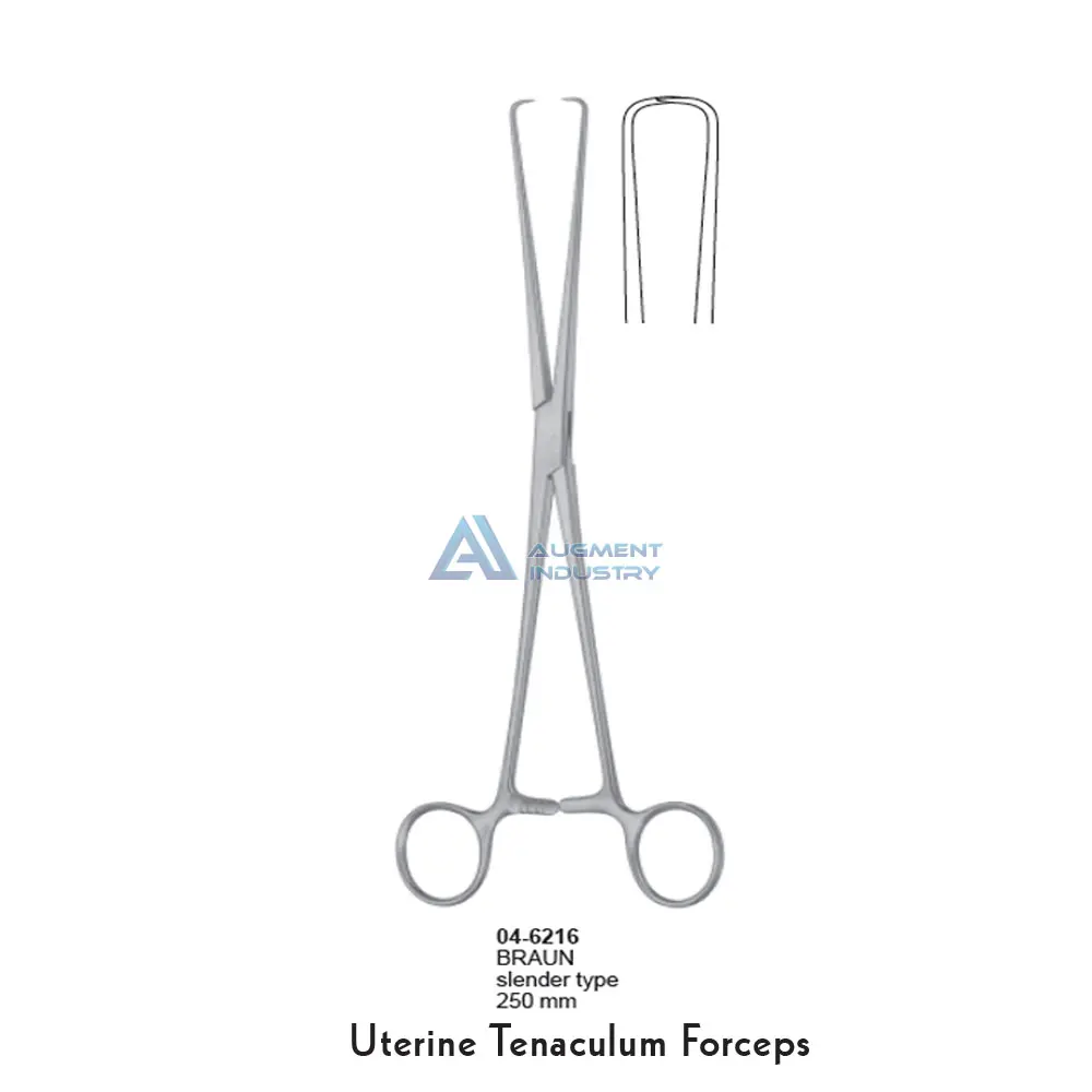 Slender Type Uterine Tenaculum Forceps 250MM Stainless Steel Surgical Instruments tenaculum forceps