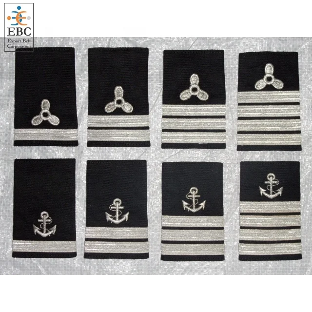 OEM Pilot Ranking Stripes in Silver Braid or Gold Lace Major Airlines Pilot Epaulets