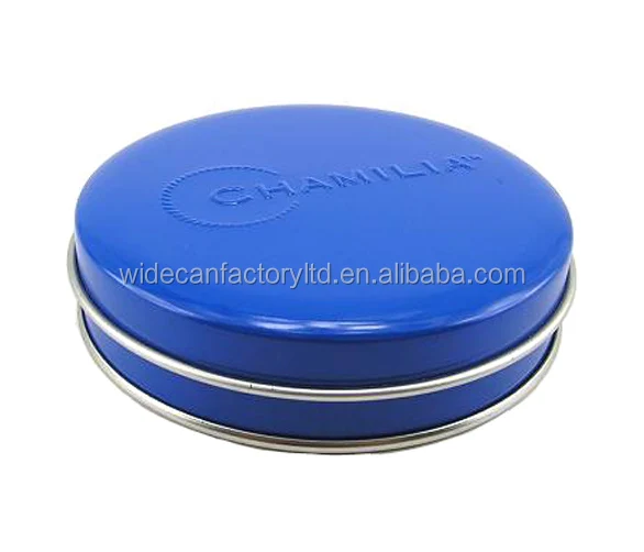 
small round aluminium metal tin can box for cosmetic 