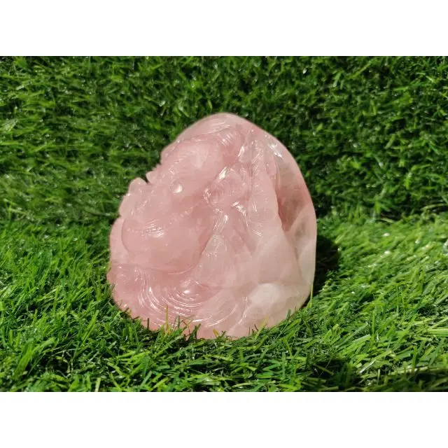 New Rose Quartz Ganesh Home decoration golden Ganesha statue of Goddess  for sale at wholesale price for sale