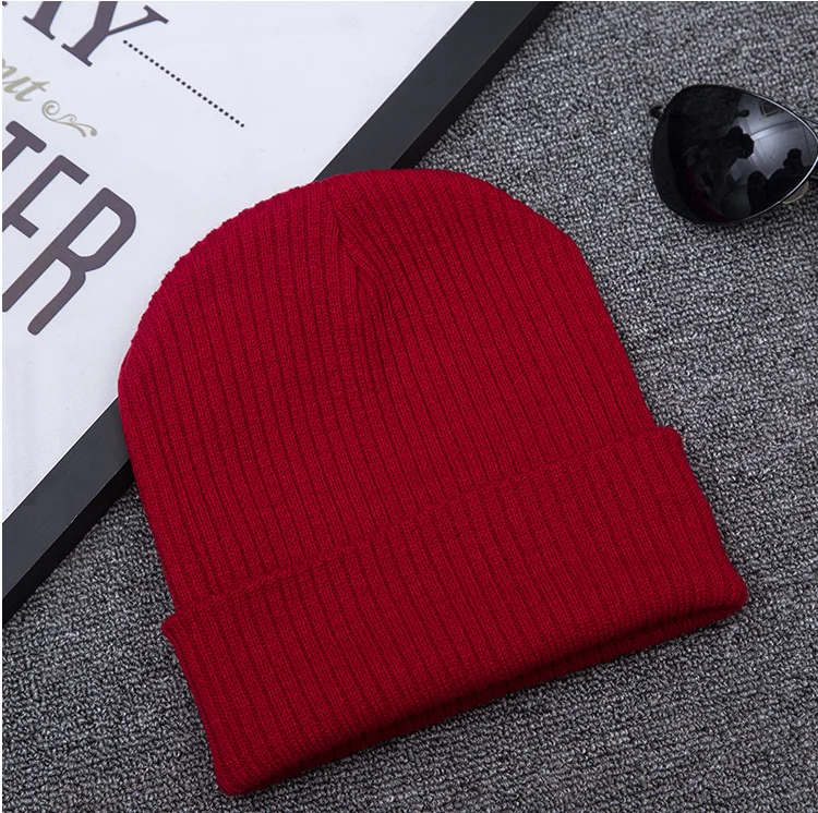 China factory manufacture custom winter knitting hats baseball cap 100% Acrylic Custom LED Hat for Women LED Cap for Men