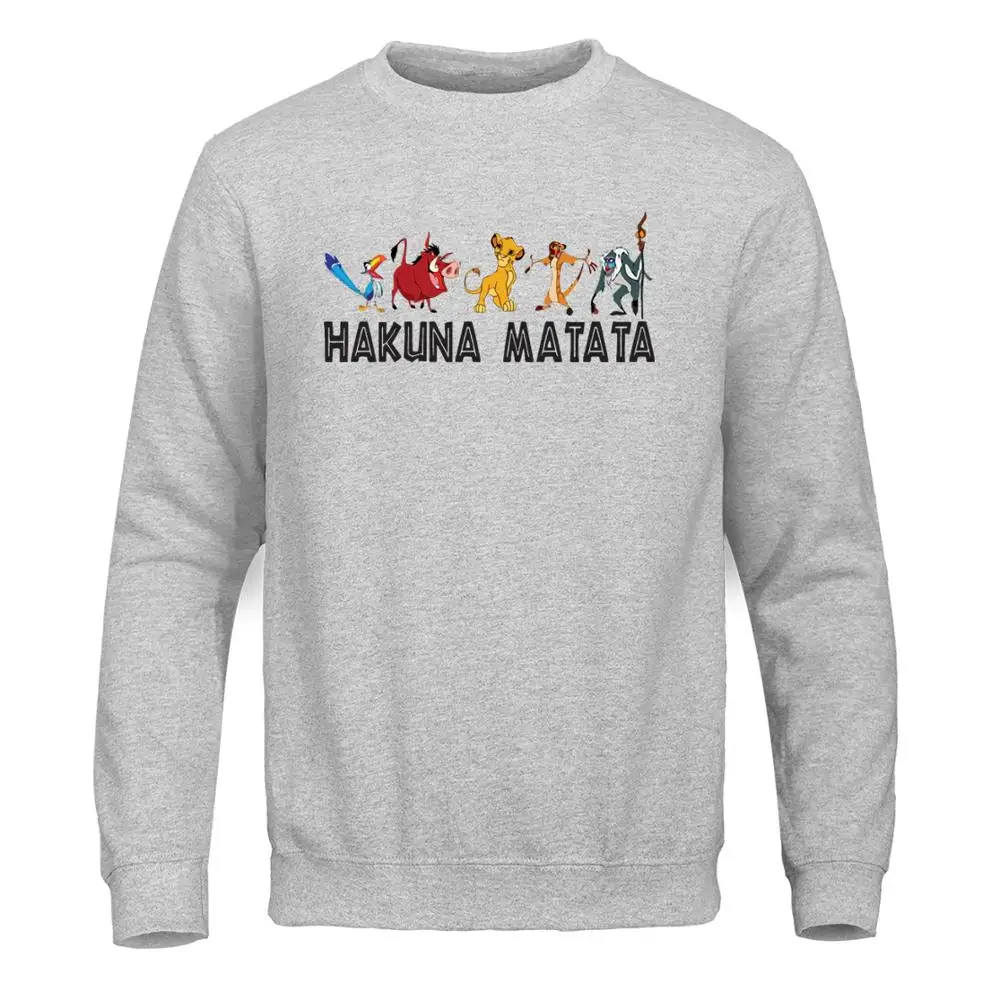 
Fashion Lion King Print Sweatshirt Men Casual Anime Sportswear Men Autumn Pullover Winter Street wear 