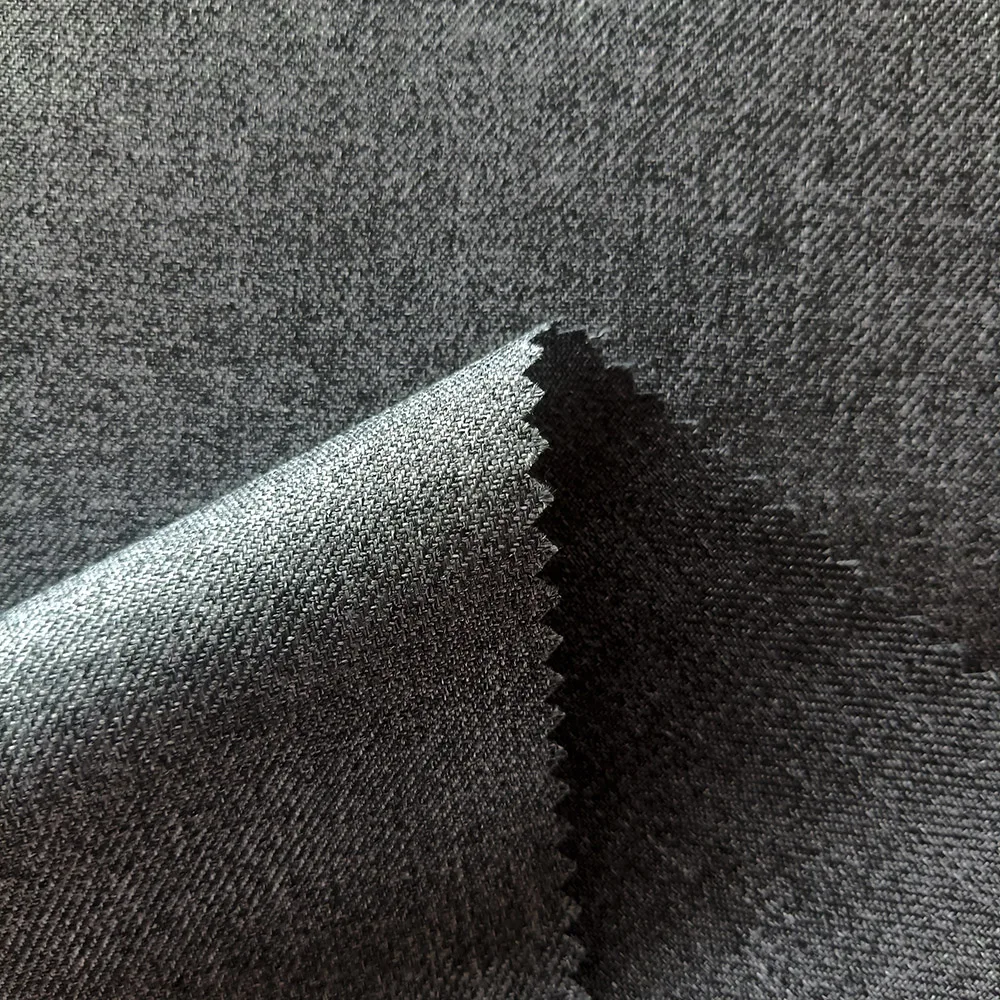 2020 New Product 300D Cationic 2/2 Twill Melange Fabric  PU Coating Fabric Labour Suit Fabric