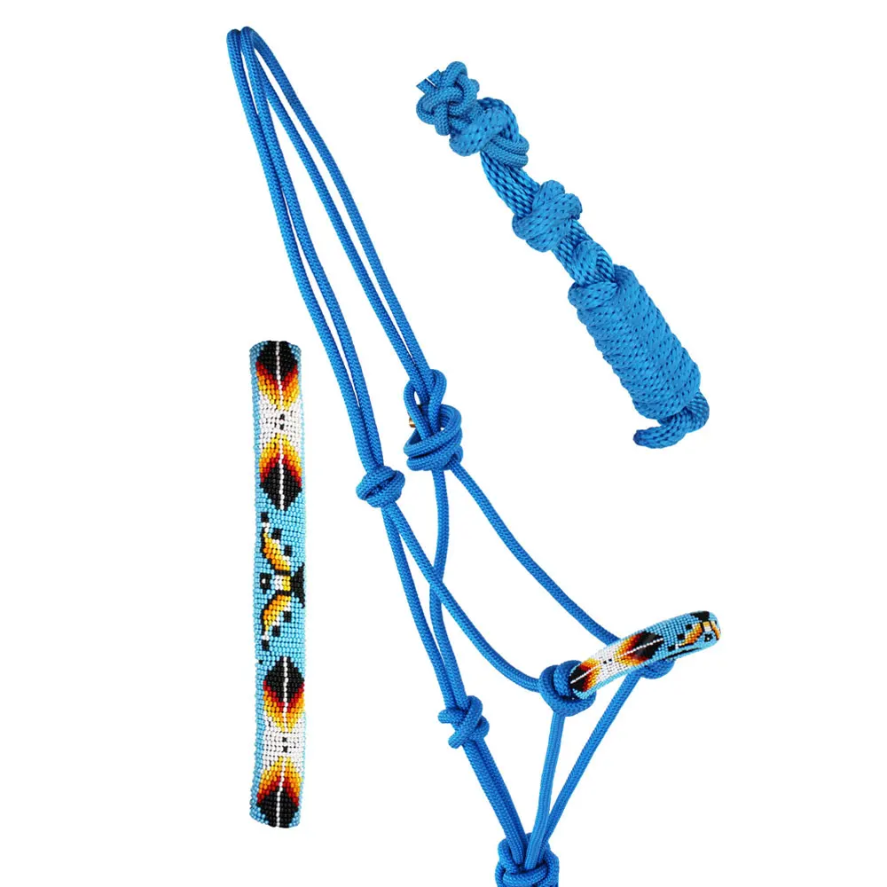 
Wholesale High quality Horse Riding Rope Halter colorful horse nylon rope halter 