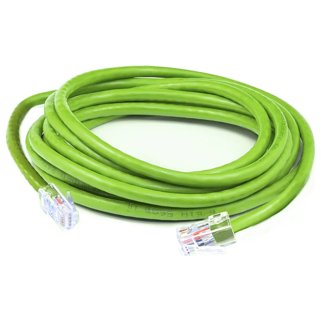 Cat 6 Ethernet cable with CM grade PVC jacket complies with TIA/EIA 568-C.2 pre-terminated with RJ45 connectors 23AWG solid UTP