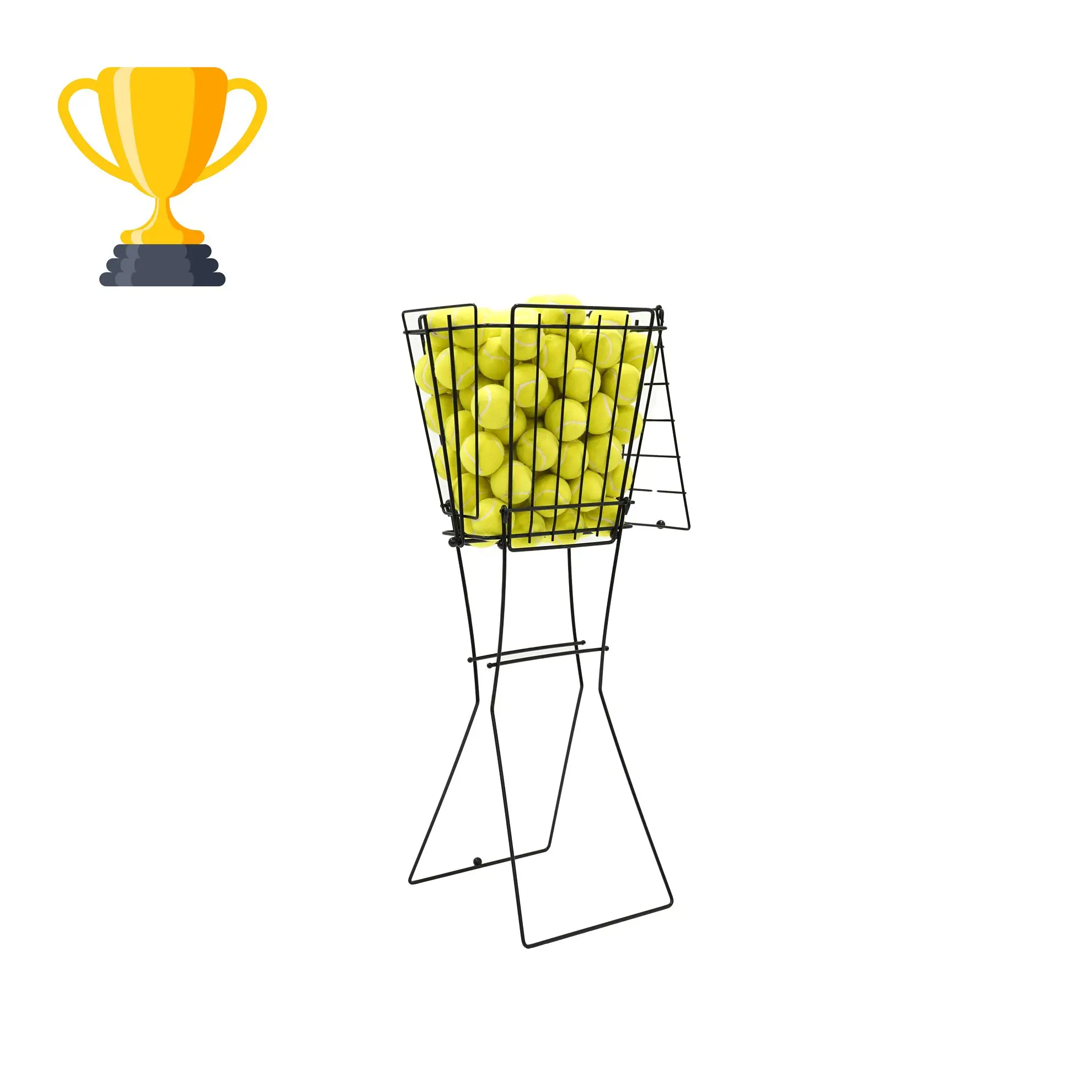 Ball basket cart for tennis training