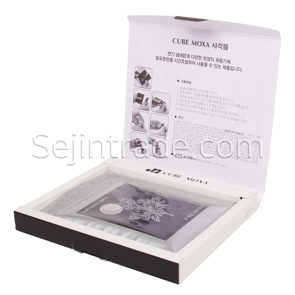 Haitnim Smokeless Shinkigoo Cube MOXA. Medical Moxibustion Made Korea Nature Therapy Moxa Cone Pure Roll Stick Lamp Moxa(60pcs)