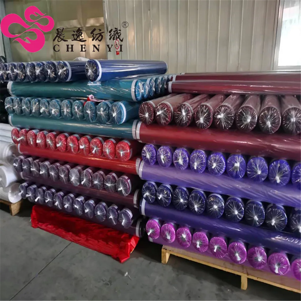 100% полиэфирная ткань 63d * тафта водонепроницаемая атласная