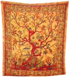 Indian Handmade Tapestry 100% Cotton Tapestry Double Single Round Tapestry Export Quality Made in India