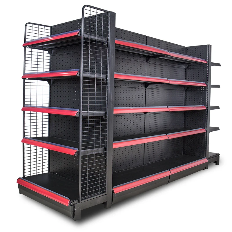 China  metallic supermarket shelf equipment supermarket rack gondola shelves