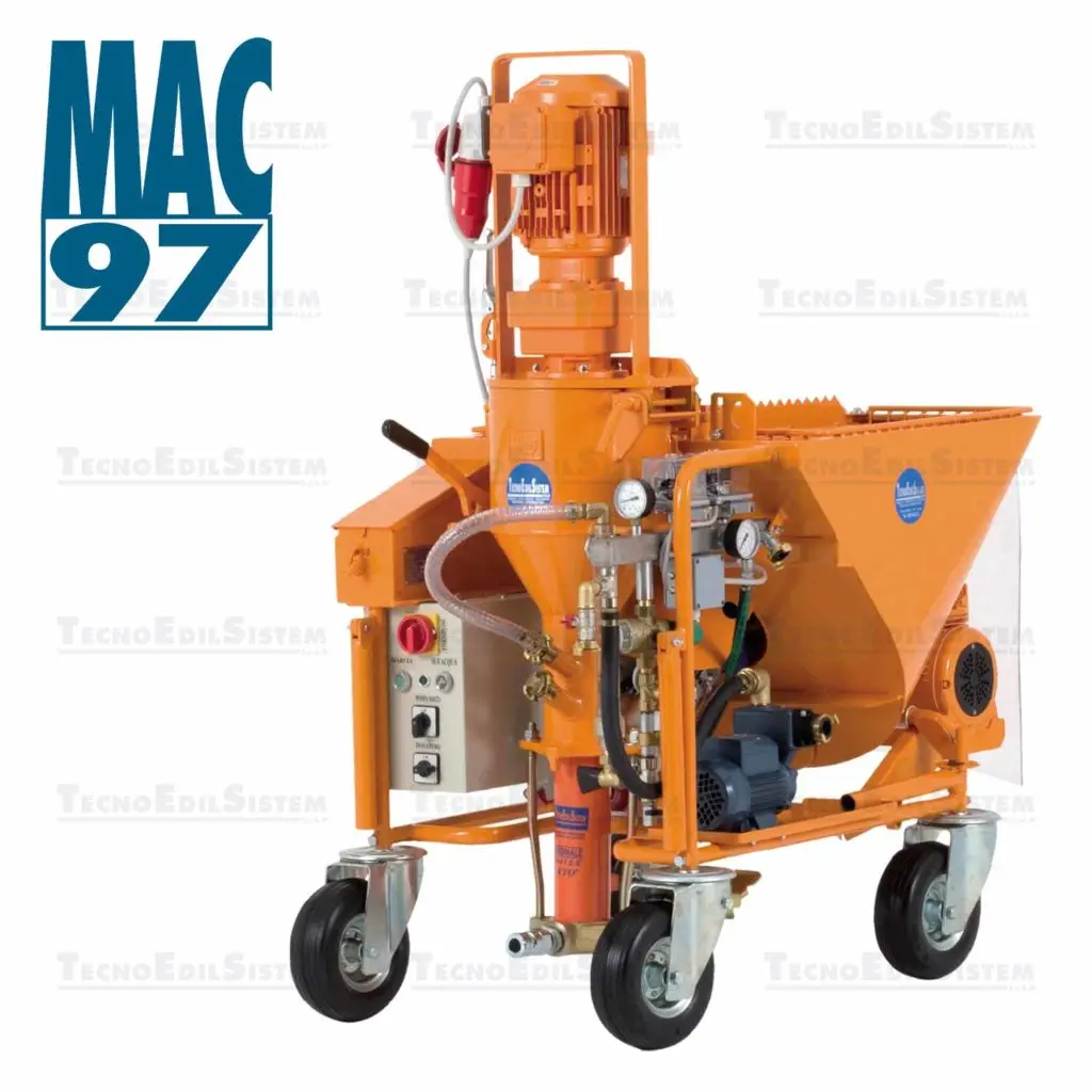 high Italian quality MORTAR PLASTERING MACHINES FOR  PLASTER  AND CONCRETE MAC 97 400V